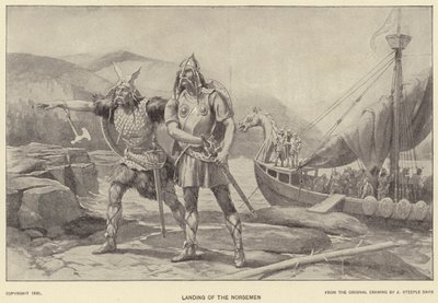 Landing of the Norsemen by J. (after) Steeple Davis