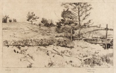 Landscape (Sketch of Fields) by J. Alden Weir