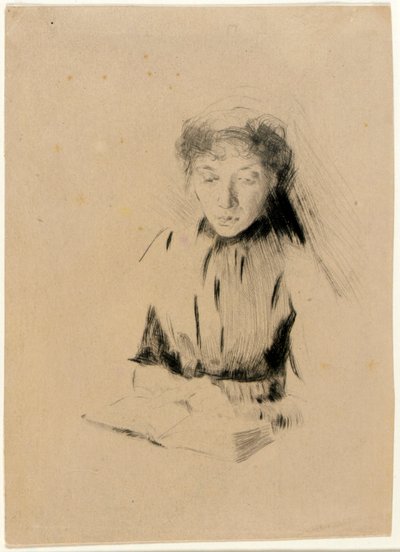 The Little Portrait (Young Woman) by J. Alden Weir