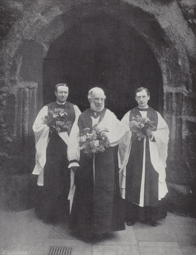 Distributing Maundy Money, the Lord High Almoner and Clergy by J. Benjamin Stone