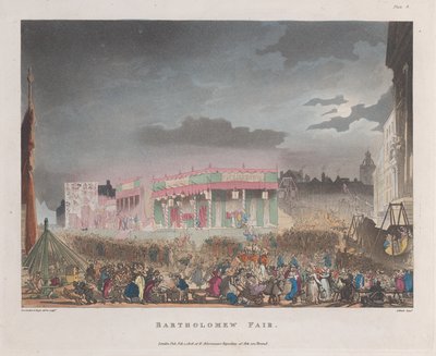 Bartholomew Fair, February 1, 1808 by J. Bluck
