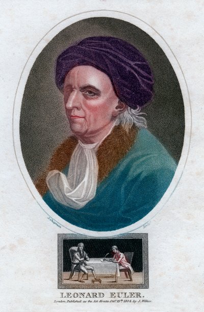 Leonhard Euler, 18th century Swiss mathematician and physicist by J. Chapman