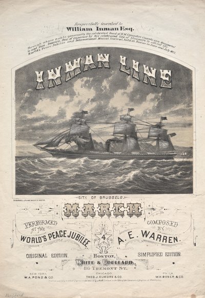 Inman Line March by J. H. Bufford