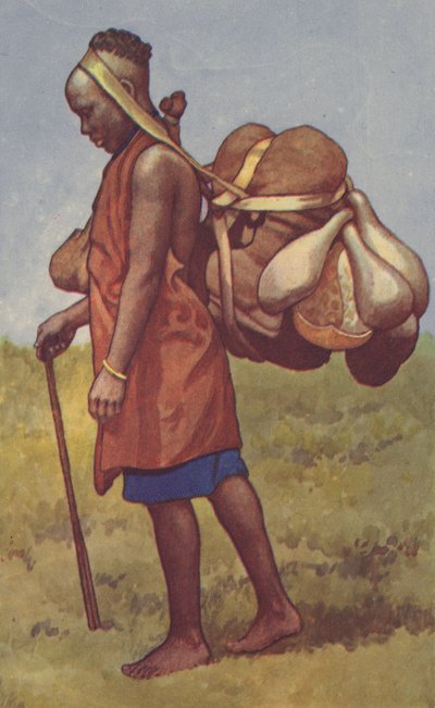 Woman of Kenya Colony with Load by J. Macfarlane