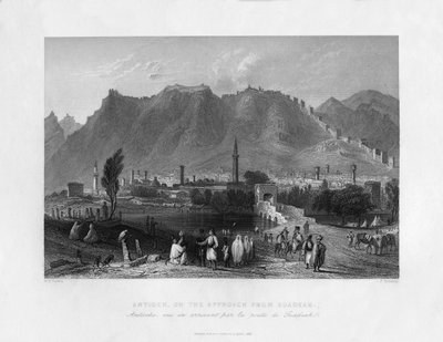 Antioch, on the Approach from Suadeah, Turkey by J. Redaway