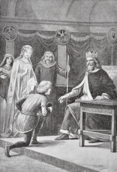 Gareth came to ask for his second favour, that he should be one of the King