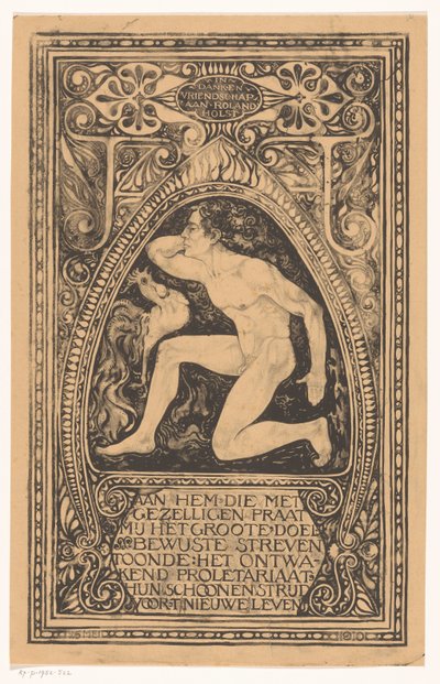 In Gratitude and Friendship to Roland Holst by Jac Jongert