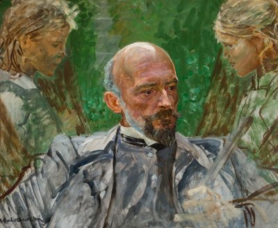 The Artist and the Muse by Jacek Malczewski