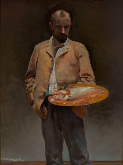 Self-Portrait of the Artist with Palette by Jacek Malczewski