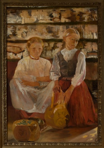 Two Girls with a Jug by Jacek Malczewski