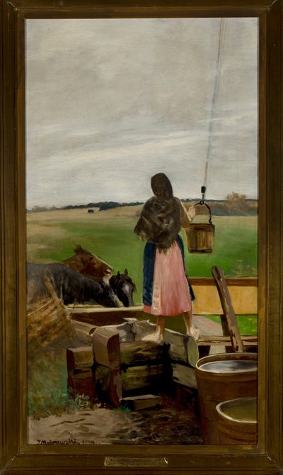Girl at the Well by Jacek Malczewski
