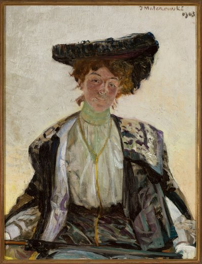 Portrait of Helena Sulima, Actress by Jacek Malczewski