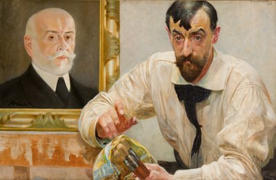 Portrait of the Painter Stanisław Dębicki by Jacek Malczewski