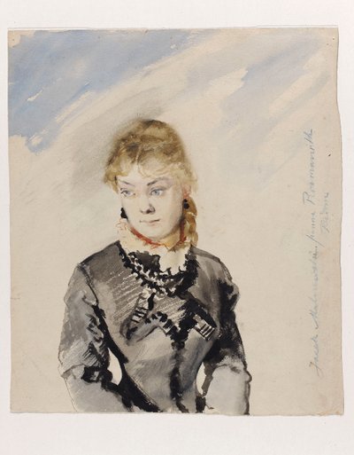Portrait of Miss Rozmanith by Jacek Malczewski