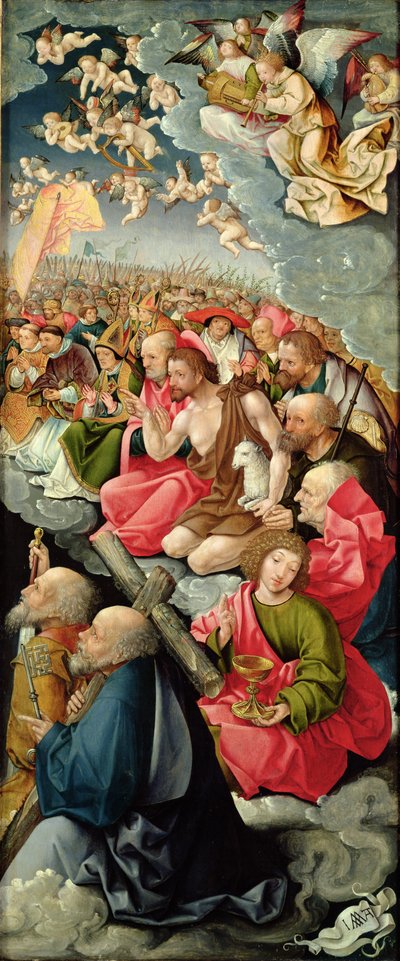 Right wing of Triptych with Adoration of the Trinity by Jacob Cornelisz van Oostsanen