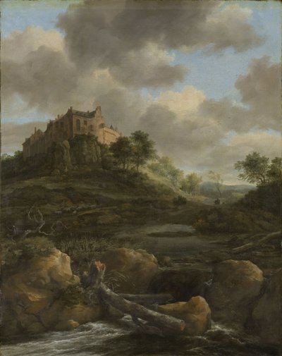 Bentheim Castle, 1650-82 by Jacob van Ruisdael