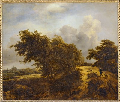 Path in the Dunes of Haarlem or The Bush by Jacob Isaaksz. or Isaacksz. van Ruisdael