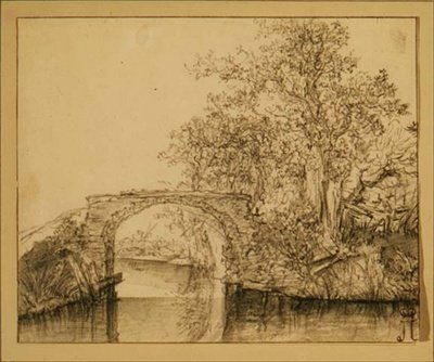 Landscape with a Stone Bridge by Jacob van Ruisdael