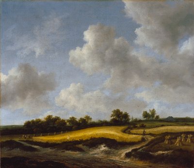 Landscape with a Wheatfield by Jacob van Ruisdael