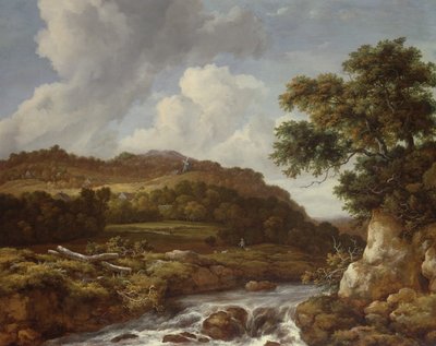 Mountainous Landscape with a Torrent by Jacob van Ruisdael