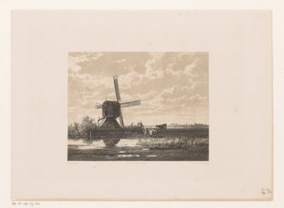 Landscape with Mill by the Water by Jacob Jan van der Maaten