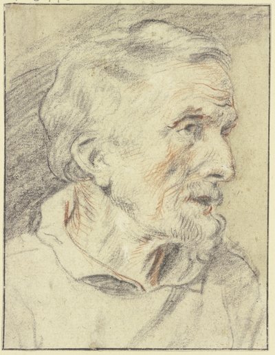 Bust of an Old Man in Profile to the Right by Jacob Jordaens