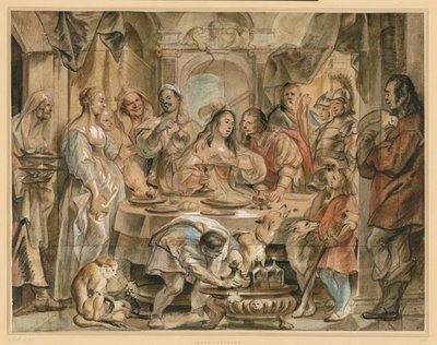 The Banquet of Cleopatra by Jacob Jordaens