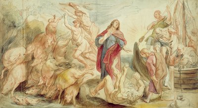 Jesus driving the devil from the possessed by Jacob Jordaens