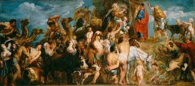 Moses Striking Water from the Rock by Jacob Jordaens