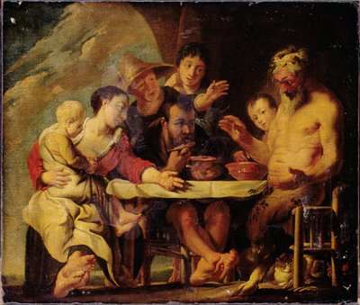 Satyr and Peasants by Jacob Jordaens