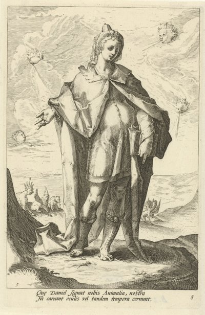 Daniel (Prophets of the Old Testament) by Jacob Matham (attributed to)
