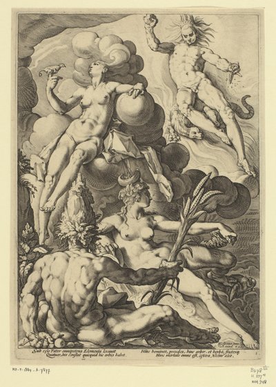 The Four Elements by Jacob Matham (attributed to)