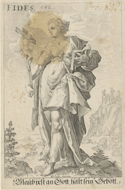 Faith (Fides) by Jacob Matham (attributed to)
