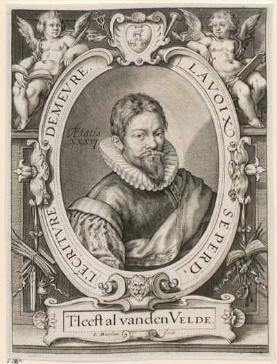 Portrait of Jan van de Velde the Elder by Jacob Matham
