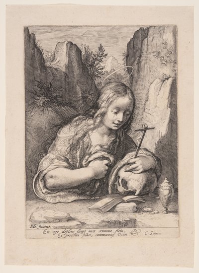 Saint Mary Magdalene Repentant by Jacob Matham