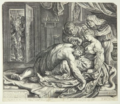 Samson Sleeping in Delilah