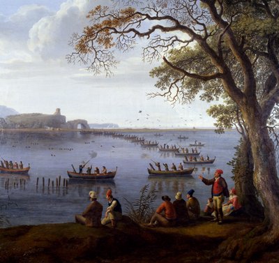 Ferdinand IV Hunting Coots on Lake Fusaro (detail) by Jacob Philippe Hackert