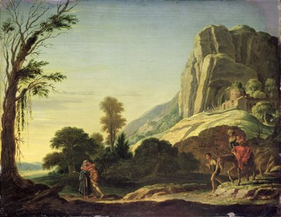 Landscape with the Meeting of Moses and Aaron on Mount Horeb by Jacob Symonsz Pynas or Pinas