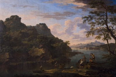 Classical Landscape with Figures by Jacob de Heusch