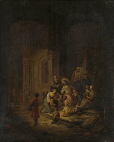 Christ Blessing the little Children by Jacob de I Wet