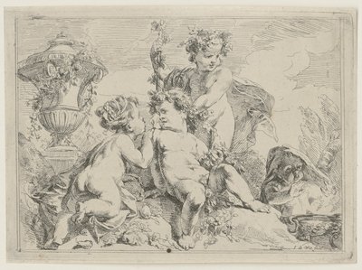 Group of Children Adorned with Wreaths by Jacob de Wit