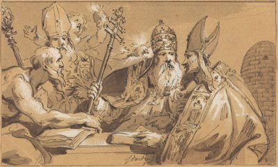 The Four Fathers of the Church by Jacob de Wit