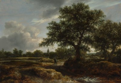 Landscape with a Village in the Distance, 1646 by Jacob van Ruisdael