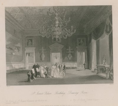 Birthday celebrations in a drawing room at St James