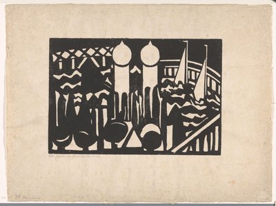 Composition XVI no. 2 by Jacoba van Heemskerck (signed by artist)