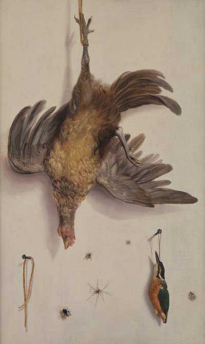 A Hen and a Kingfisher Hanging on a String by Jacobus Biltius