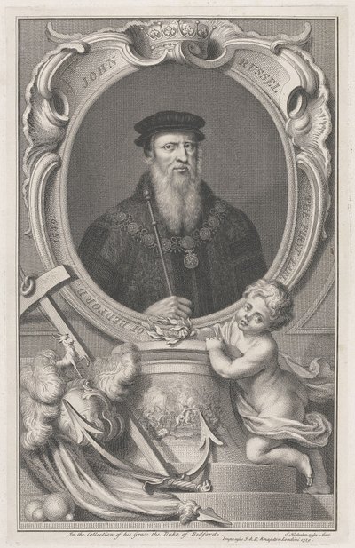 John Russell, First Earl of Bedford by Jacobus Houbraken