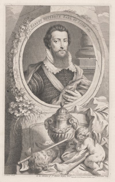 Robert Devereux, Earl of Essex by Jacobus Houbraken