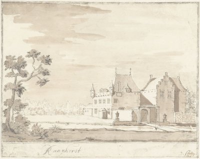 Castle Raaphorst near Wassenaar by Jacobus Stellingwerff