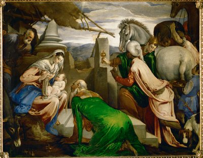 The Adoration of the Magi by Jacopo (1510-92) Bassano